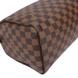 Louis Vuitton Damier Ebene Monogram Speedy 25 Handbag