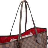 Louis Vuitton Damier Ebene Monogram Neverfull GM Shopper Handbag