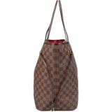 Louis Vuitton Damier Ebene Monogram Neverfull GM Shopper Handbag