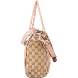 Gucci GG Monogram Braided Bamboo Handbag