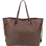 Louis Vuitton Damier Ebene Monogram Neverfull GM Shopper Handbag