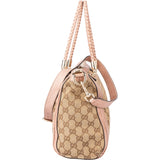 Gucci GG Monogram Braided Bamboo Handbag