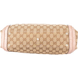 Gucci GG Monogram Braided Bamboo Handbag