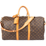Louis Vuitton Canvas Monogram Keepall 50 Bandouliere