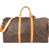 Louis Vuitton Canvas Monogram Keepall 50 Bandouliere