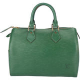 Louis Vuitton Vert Epi Leather Speedy 25 Handbag