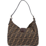 Fendi FF Monogram Baguette Buckle Shoulder Bag