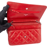 Chanel Quilted Lambskin Wallet On Chain Crossbody Bag