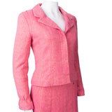Chanel Pink Shimmering Gold Tweed Costume Set (DE34 & DE40 / FR36 & FR42)