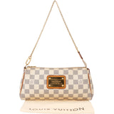 Louis Vuitton Damier Azur Monogram Eva Pochette Shoulder Bag