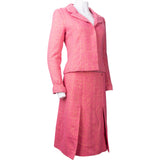 Chanel Pink Shimmering Gold Tweed Costume Set (DE34 & DE40 / FR36 & FR42)