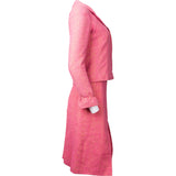 Chanel Pink Shimmering Gold Tweed Costume Set (DE34 & DE40 / FR36 & FR42)