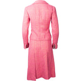 Chanel Pink Shimmering Gold Tweed Costume Set (DE34 & DE40 / FR36 & FR42)