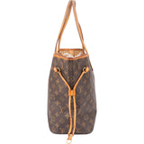 Louis Vuitton Canvas Monogram Neverfull MM Shopper Handbag