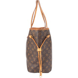 Louis Vuitton Canvas Monogram Neverfull MM Shopper Handbag