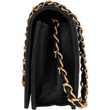 Chanel Quilted Lambskin 24K Gold Single Flap Shoulder Bag
