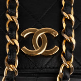 Chanel Quilted Lambskin 24K Gold Single Flap Shoulder Bag