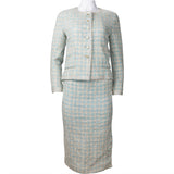 Chanel Blue Tweed Queen Costume Set (DE34 / FR36)