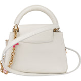 Louis Vuitton White Leather Capucines BB Handbag