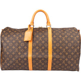 Louis Vuitton Canvas Monogram Keepall 55 Bandouliere
