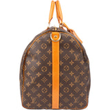 Louis Vuitton Canvas Monogram Keepall 55 Bandouliere