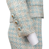 Chanel Blue Tweed Queen Costume Set (DE34 / FR36)