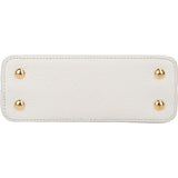 Louis Vuitton White Leather Capucines BB Handbag