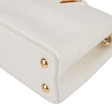 Louis Vuitton White Leather Capucines BB Handbag