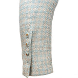 Chanel Blue Tweed Queen Costume Set (DE34 / FR36)