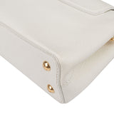 Louis Vuitton White Leather Capucines BB Handbag