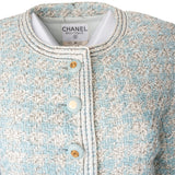 Chanel Blue Tweed Queen Costume Set (DE34 / FR36)