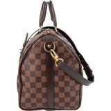 Louis Vuitton Damier Ebene Monogram Speedy 35 Handbag