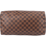 Louis Vuitton Damier Ebene Monogram Speedy 35 Handbag