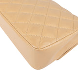 Chanel Quilted Lambskin 24K Gold Single Flap Crossbody Bag