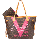 Louis Vuitton Limited V Canvas Monogram Neverfull MM Shopper Handbag