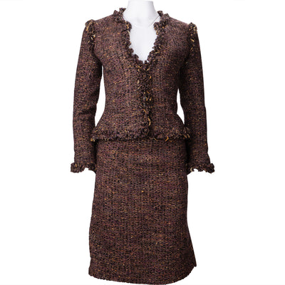 Chanel Chic Gala Tweed Costume Set (DE34 / FR36) - vintageandkickz
