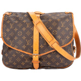 Louis Vuitton Canvas Monogram Saumur GM Crossbody Bag