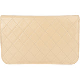 Chanel Quilted Lambskin 24K Gold Single Flap Shoulder Bag