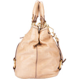 Miu Miu Cammeo Leather City Handbag