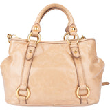 Miu Miu Cammeo Leather City Handbag