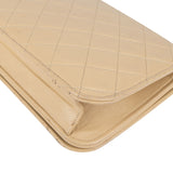 Chanel Quilted Lambskin 24K Gold Single Flap Shoulder Bag