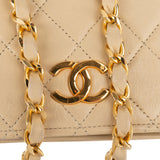 Chanel Quilted Lambskin 24K Gold Single Flap Shoulder Bag