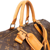 Louis Vuitton Canvas Monogram Keepall 55 Bandouliere