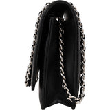 Chanel Quilted Lambskin Palladium Wallet On Chain Crossbody Bag