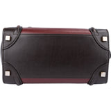 Celine Bicolor Leather Luggage Handbag