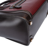 Celine Bicolor Leather Luggage Handbag
