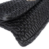 Miu Miu Quilted Leather Crystal Shoulder Bag