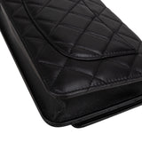 Chanel Quilted Lambskin Palladium Wallet On Chain Crossbody Bag