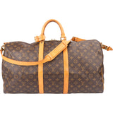 Louis Vuitton Canvas Monogram Keepall 55 Bandouliere