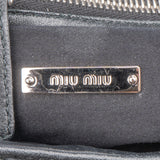 Miu Miu Quilted Leather Crystal Shoulder Bag